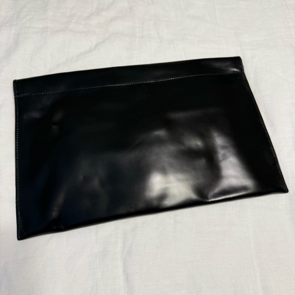 Rafe Studded Rivet Large Smooth Leather Clutch Handbag Pouch Envelope Embellish - Picture 2 of 10